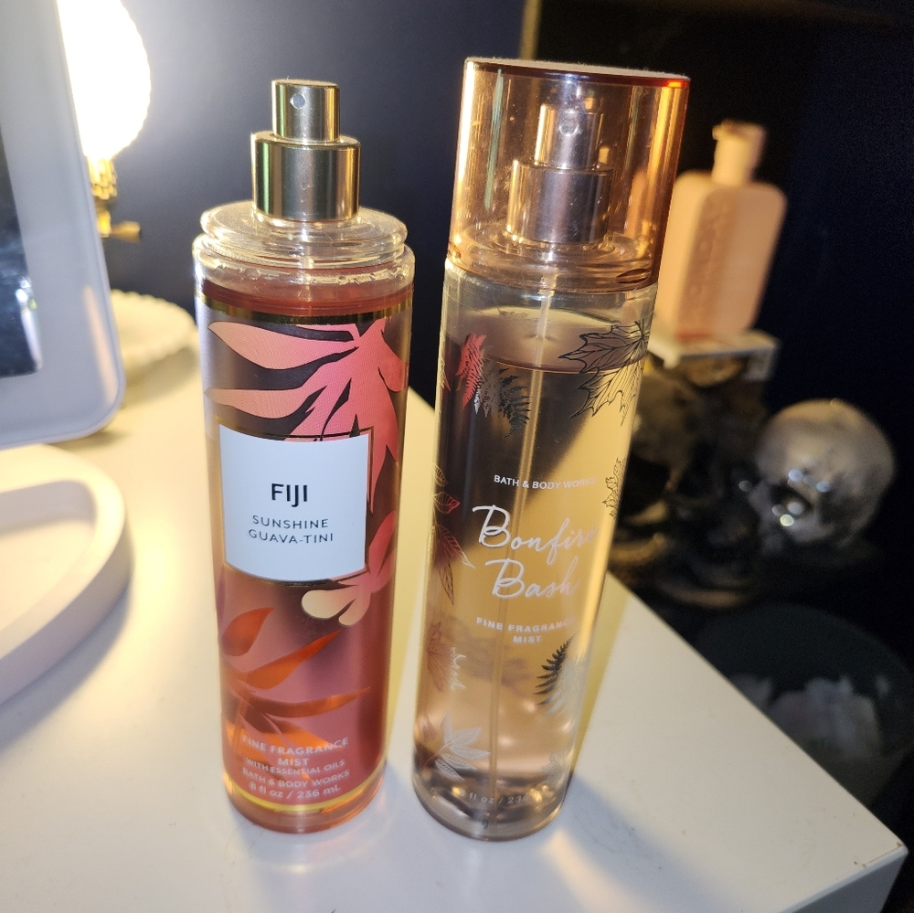 Two Bath & Body works sprays
